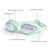 YL1100 Swimming Goggles Silicone Strap Competition Swimming Glasses Anti-fog Lens Integrated Nose Bridge Swim Goggle for Adult