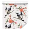 Cranes and Flowers Wallpaper for Living Room and Bedroom 50x1000