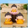 Adorable Resin Blessing Buddha Car Ornament For Home And Office Desk Decoration