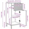 Bathroom Cabinet Sonoma Oak 39.5 x 36 x 88 cm
