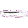 Bed Frame White 120 x 190 cm Particleboard