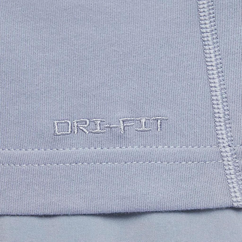 Nike Solid Color Logo Crew Neck T-Shirt Men Tops Blue DV9832-493