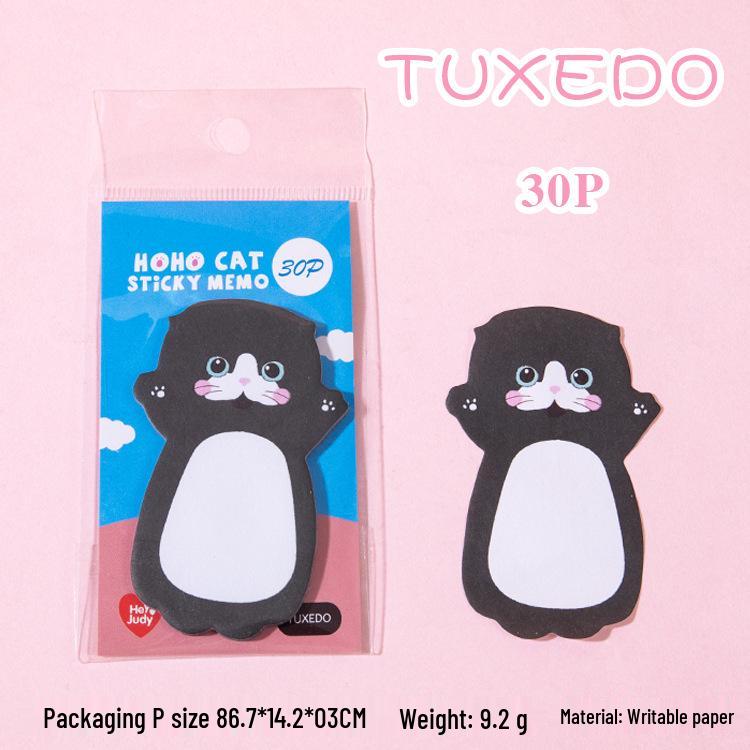Cute Kitten Cartoon Sticky Notes Set - 8 Design Planner Memo Pads