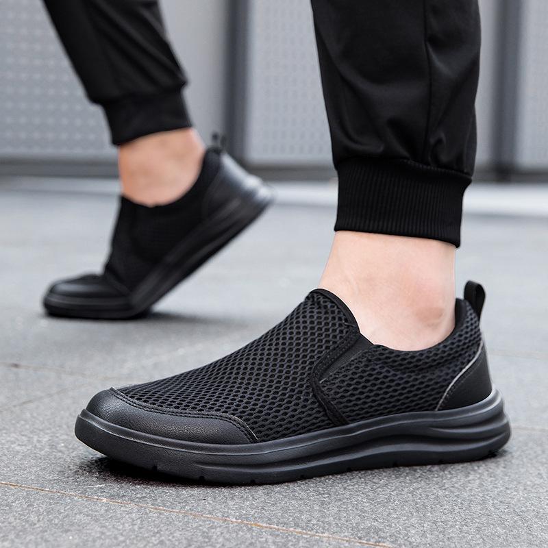 Spring and Summer Men's Shoes Outdoor Walking Men's Casual Shoes Mesh Breathable Lightweight Non-slip Sneakers