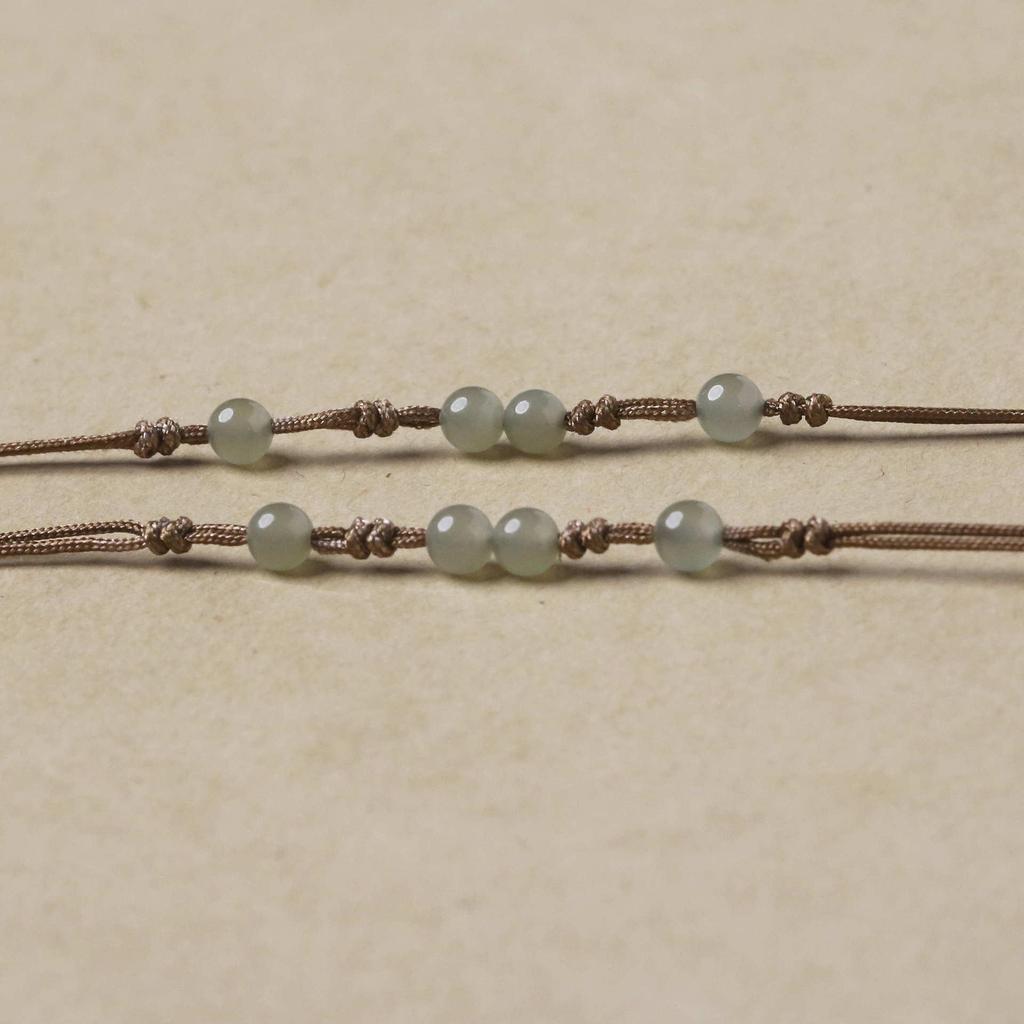 Exquisite Handwoven Hetian Jade Fashion Lanyard