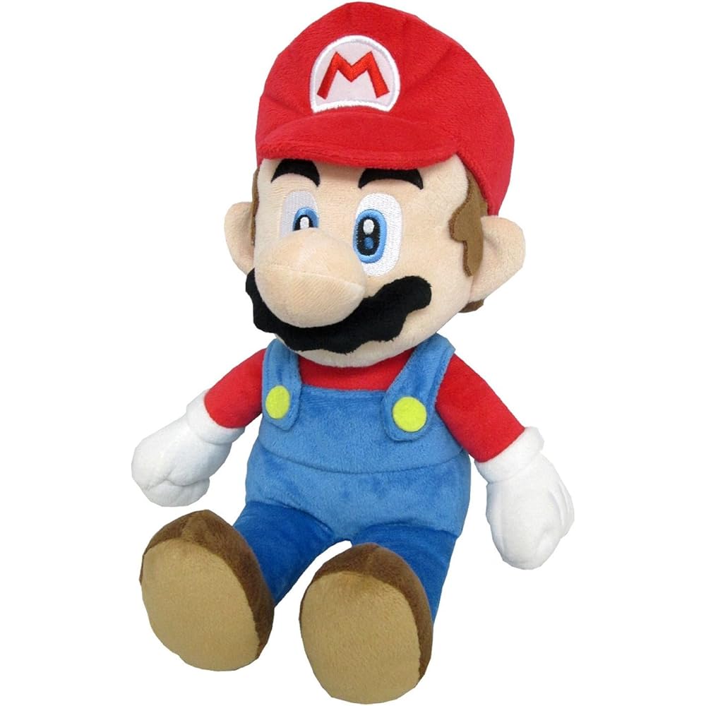 Sanei Boeki Super Mario All Star Collection Mario Plush Toy 17x17x35cm