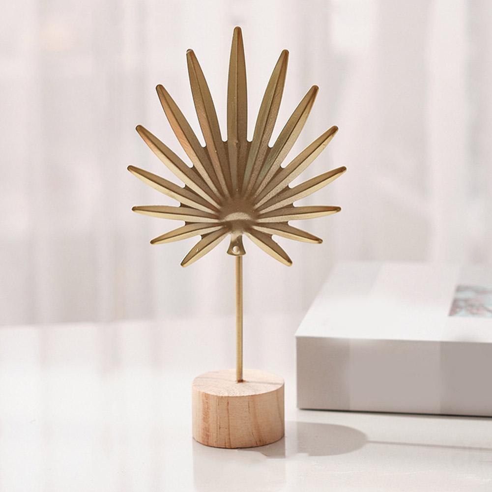 1pc Nordic style light luxury metal crafts creative home living room foyer wine cabinet decorations iron ginkgo leaf ornaments