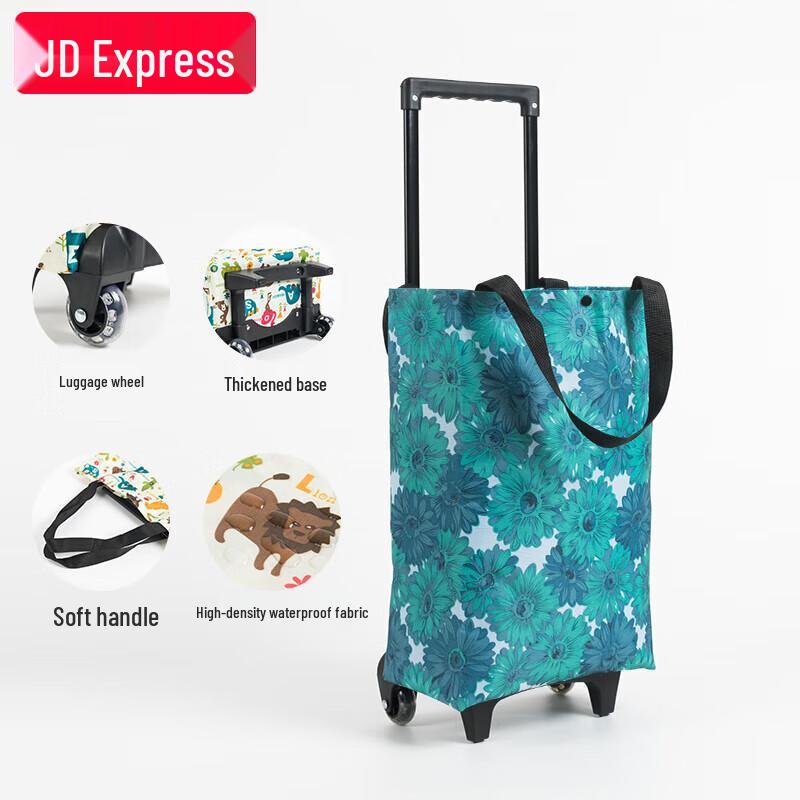 Honggong Foldable Stair-Climbing Shopping Cart