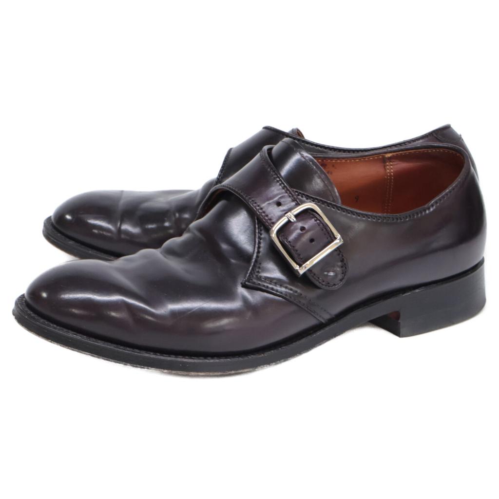 Alden 1878 Cordovan Modified Leisten Single Monk Schuhe 8D Burgunderrot Gebraucht