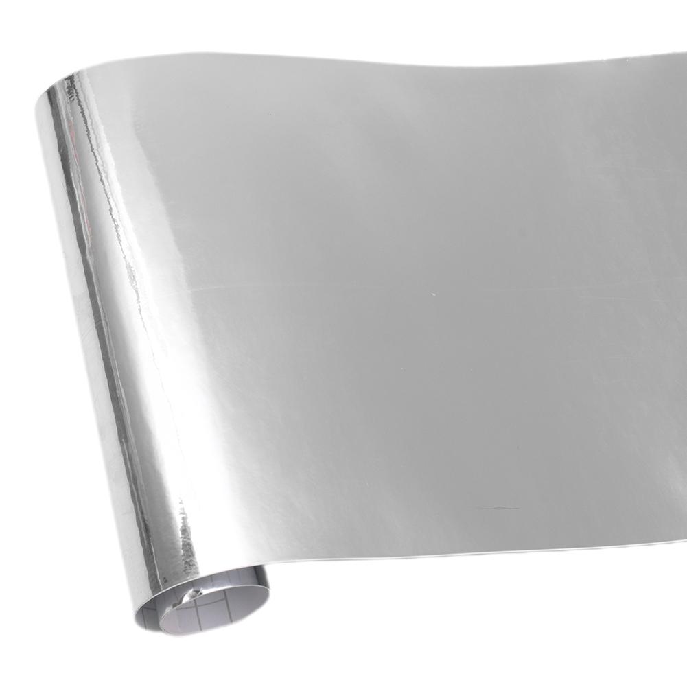 20*152cm Car Sticker High Adhesion Accessories Easily Cut Chrome Mirror