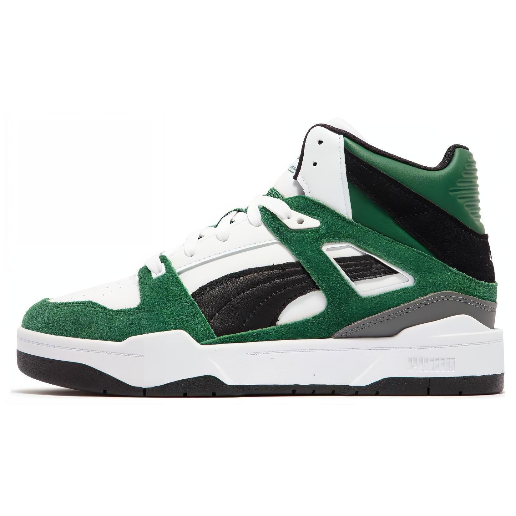 PUMA Slipstream Hi Heritage  White Green Black  Men s 387998-08 EU 38.5