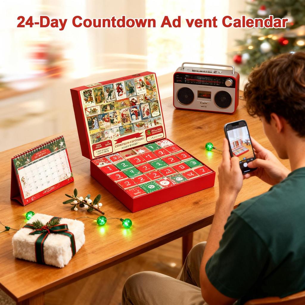 2025 Christmas Countdown Puzzle Calendar 24 Days Puzzles Countdown Calendar Christmas Family Games Jigsaw Countdown Calendar