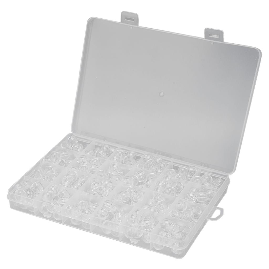 240PCS Beard Beads Transparent Plastic Viking Beard Hair Beads for Braids Ponytails Role Playing