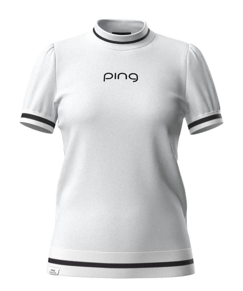 Ping Apparel Short Sleeve High Neck Sweater Quick UV Golf Size S Women's (Moisture Wicking, Drying, Protection) / / 622-4272800 030_White,