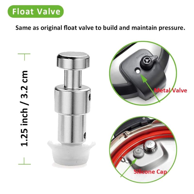 Universal Replacement Floater And Sealer For Pressure Cooker Float for Valve Gaskets and Anti-Block Shield Kitchen Dinin