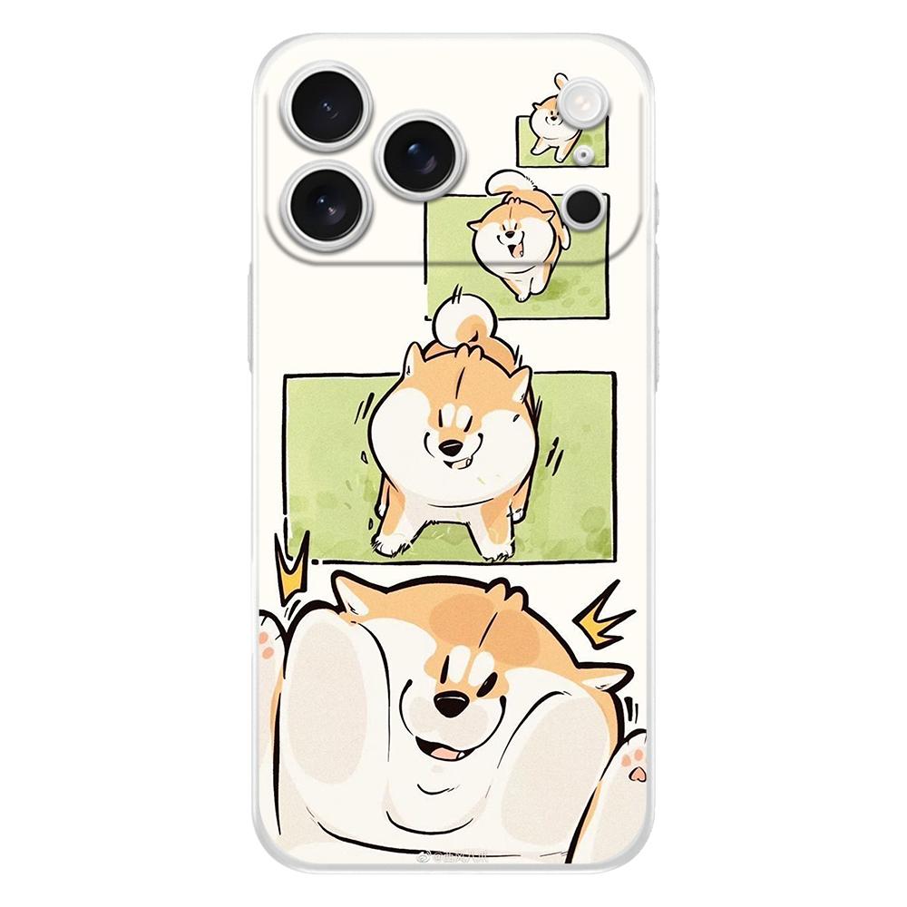 

Cute Corgi Dog Soft TPU Transparent Phone Case Cover for iPhone 17 16 15 14 13 12 11 Pro Max 17 Air Plus Shockproof Shell Fundas iPhone 17 Pro