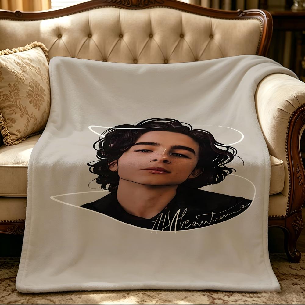 Celebrity T-Timothee Chalamet-t Throw Thick Comfort Flannel Quilt, Multi-scene Use Indoor Outdoor Daily Nap