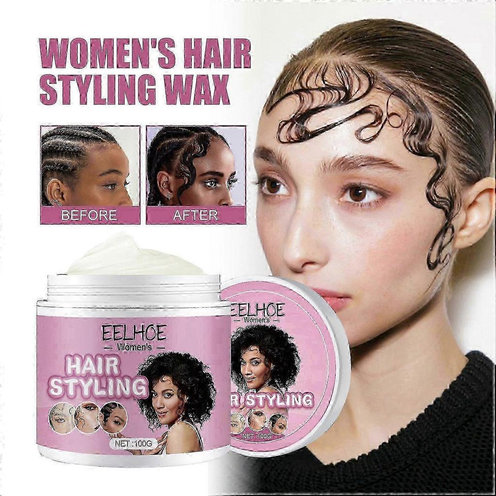 EELHOE Women's Hair Wax Long-lasting Styling, Smoothing Frizzy Hair, Natural Gloss Styling Wax