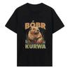 Beaver Nieuwste T-shirts Kurwa Bobr Bober Heren Harajuku Puur Katoen Tops T-shirt Ronde Hals 42854