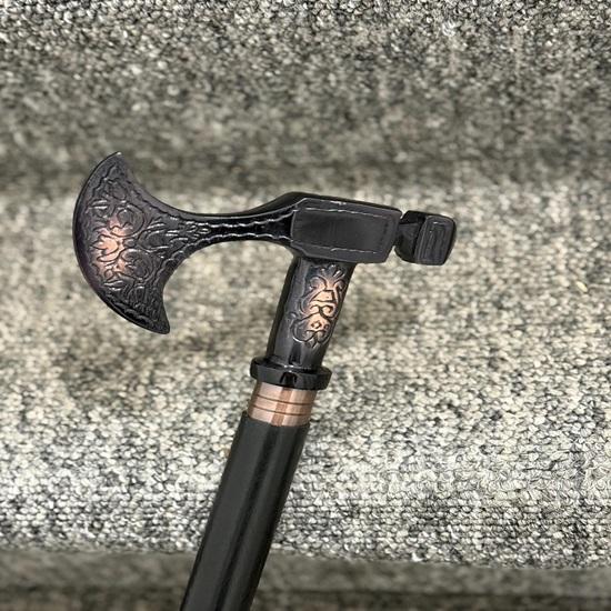 91,44 cm Wikinger Wanderstock Stöcke Holz Zweifach Einzigartiges Design Griff