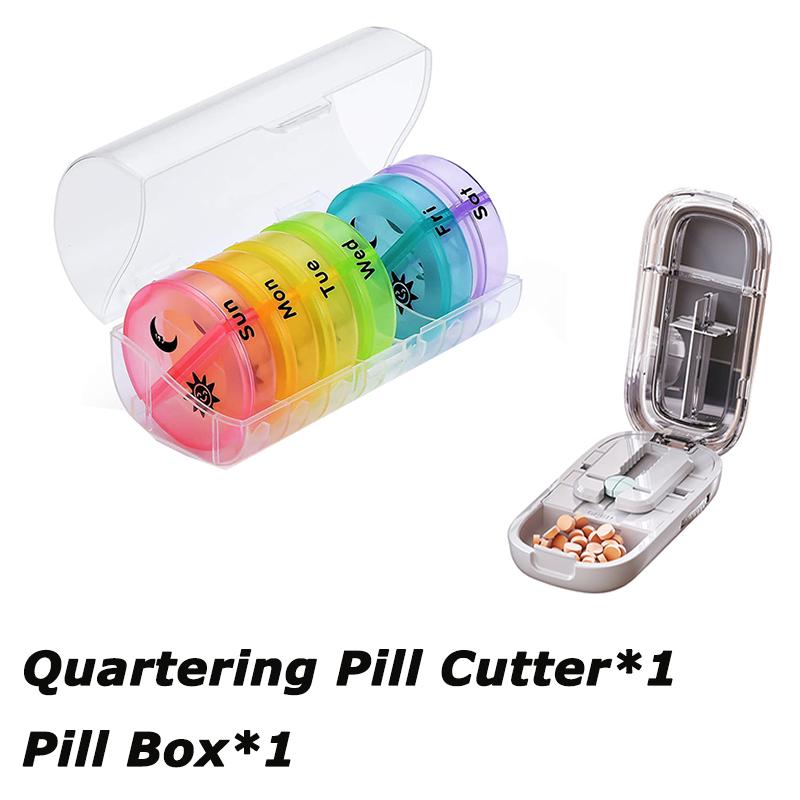 Weekly Medicine Storage Organizer Pill Box Holder Container Pill Case Medicine Tablet Portable Dispenser Organizer