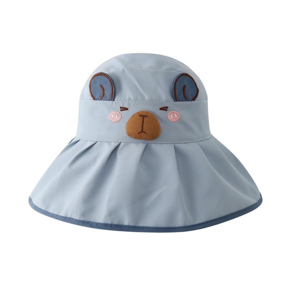 Open Top UV Protection Hat Cute Design Large Brim Hat Children's Sun Hat  For Boys And Girls