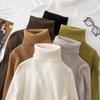 Autunno spesso dolcevita maglione morbido moda casual lavorato a maglia manica lunga fondo pullover donna maglione vintage top elegante 28748
