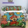 Mario Retro Comic Duvet Cover & Pillowcases, Mario Fan Bedroom Bedding, Perfect Gift.chl