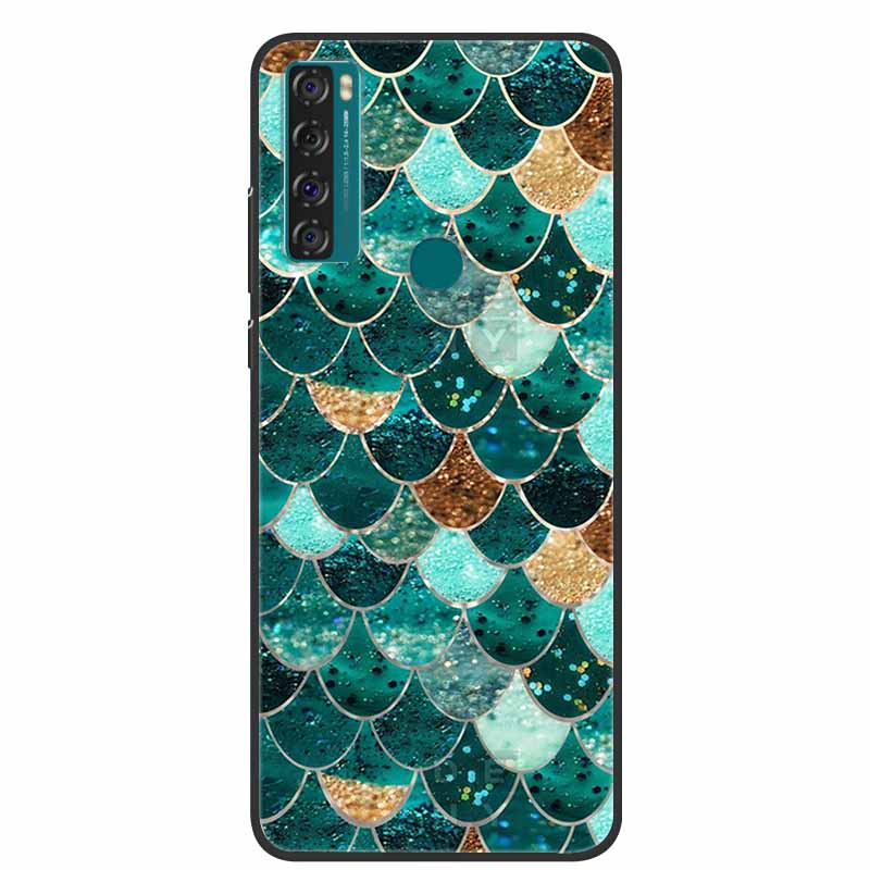 For TCL 20SE Case 20L+ 20L 20S Paint Soft TPU Silicone Phone Cover for TCL 20L Case Coque20s 20 s T775H T774H TCL 20 se 20 Plus