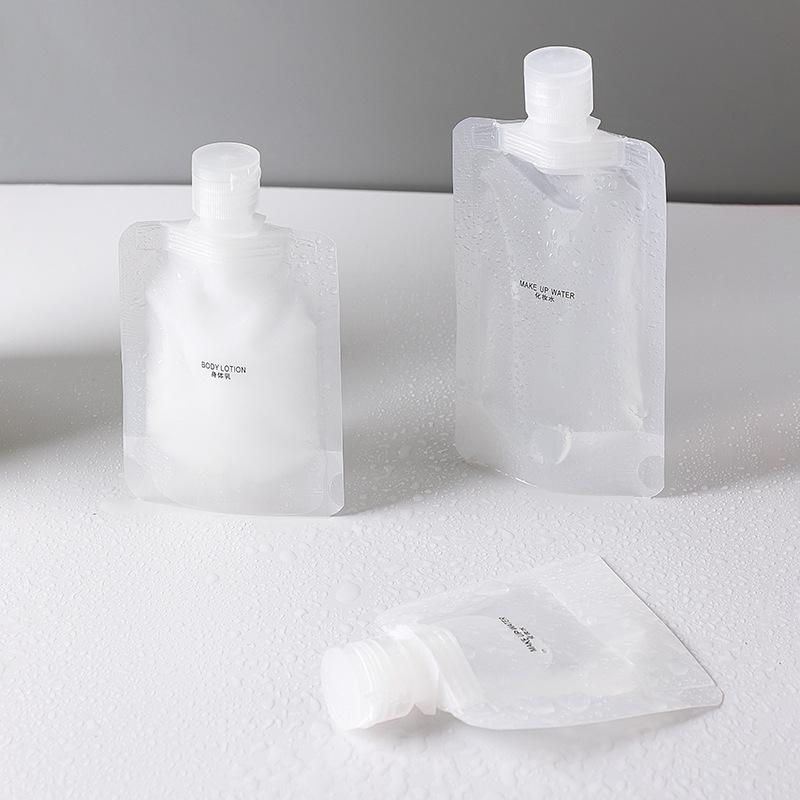 Portable Transparent Travel Bags for Face Wash, Shower Gel, Shampoo and Cosmetics