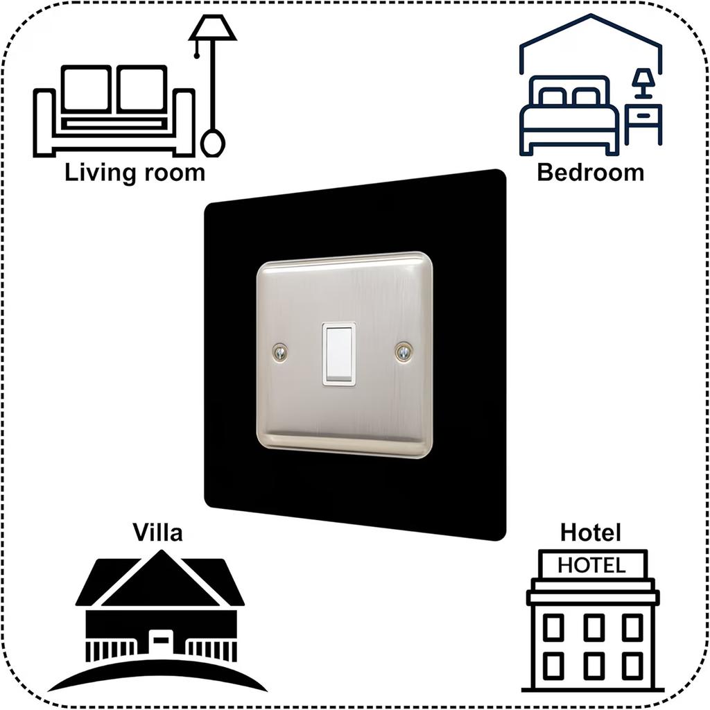 1/4 peças Tipo Fivela Anti-Sujeira Não Adesivo à Prova de Poeira Capa Protetora de Interruptor Adesivo de Parede para Tomada para Decoração de Sala de Estar em Casa