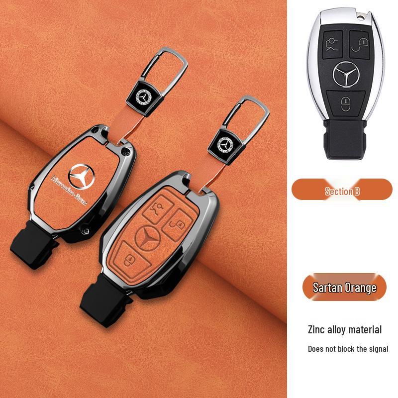 Luxury Mercedes Key Cover for C260L, C200L, GLC300L, E300L & 2024 S-Class