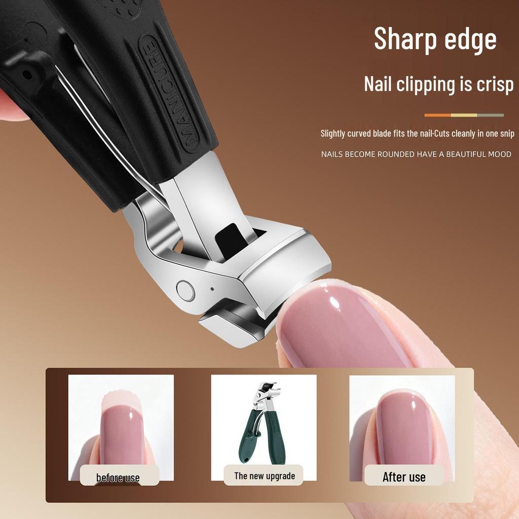 Angled Anti-Splash Ingrown Toenail Trimmers for Thick Nails