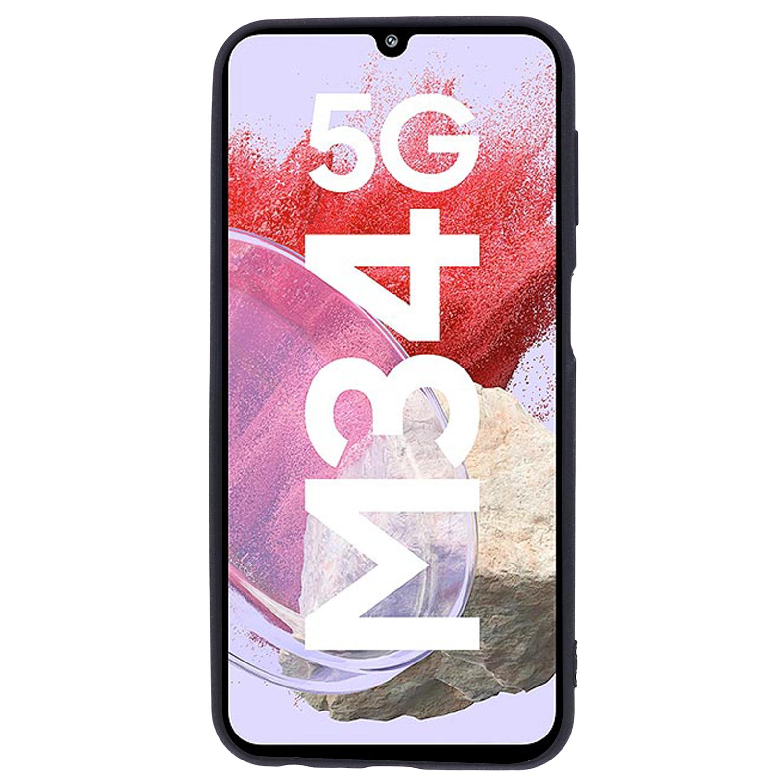 

For Samsung Galaxy M34 5G/F34 5G Case TPU Double-Sided Matte Phone Shell Cover Black