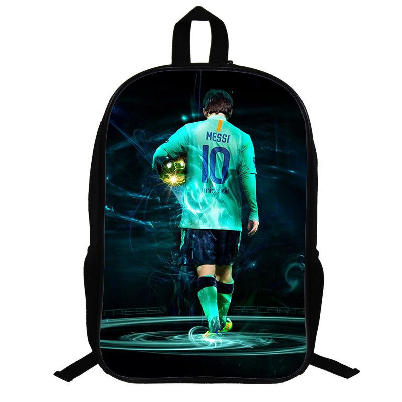 Zaino a Tema Ronaldo per Fan di Calcio Zaino per Studenti Scolastici Zaino per Bambini da 17 Pollici