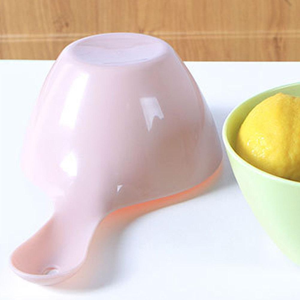 1Pcs Wide Handle Plastic Water Ladle Thickened Water Dipper Multipurpose for Home Kitchen Bathing Flower Watering Pink