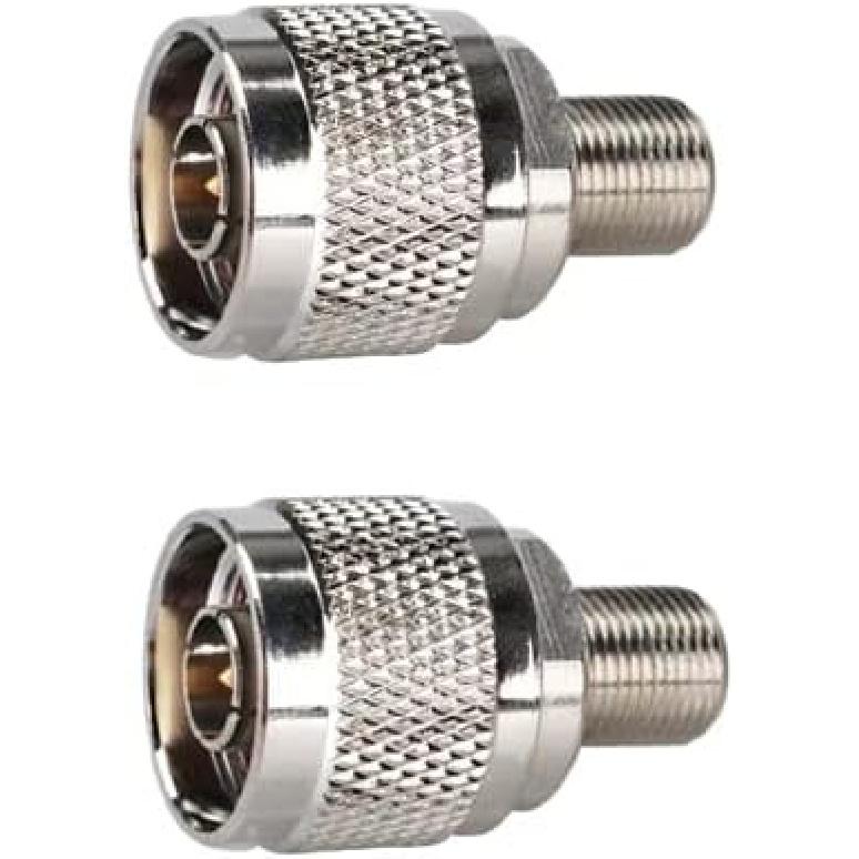 Адаптер F на N, F-мама на N-тип-папа, коаксиальный адаптер-разъем для антенн, маршрутизаторов, систем усиления