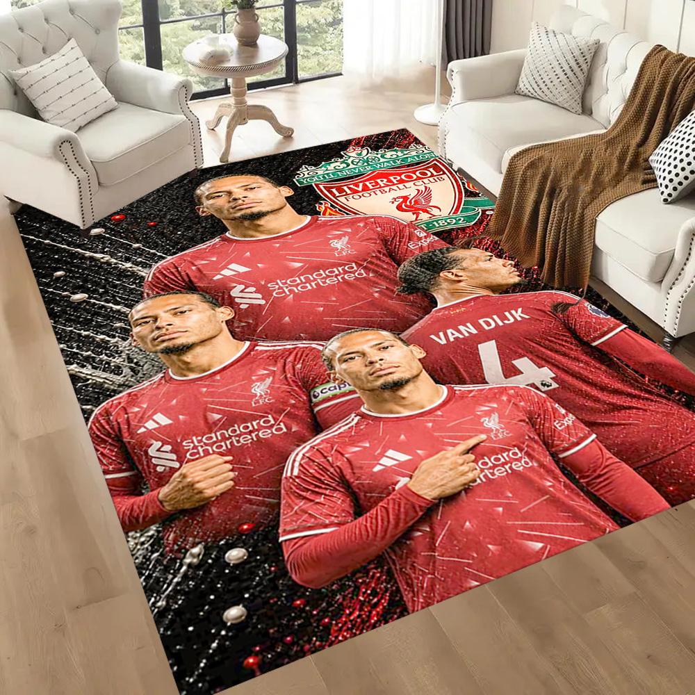 Liverpool Football Club Area Rug Perfect For Outdoor Study Room Balcony Decorate Room Antislip Carpet Office Home Decor Spiritual Gift