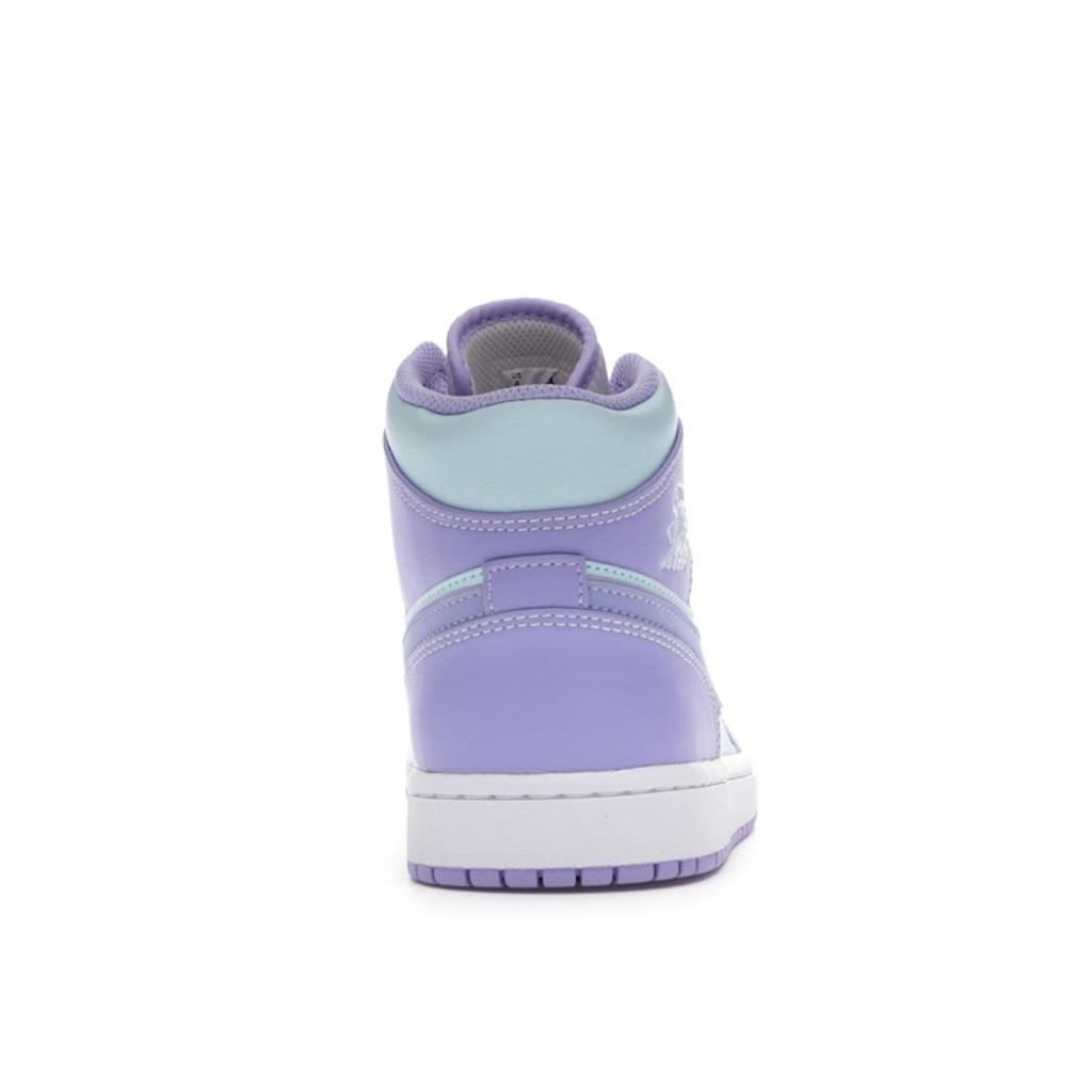 Air Jordan 1 Mid Purple Pulse Men Sneakers Arctic-Punch Glacier-Blue 554724-500