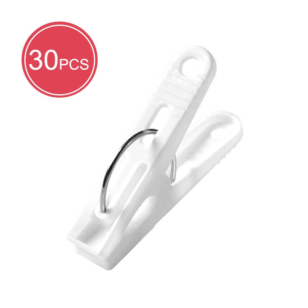 30PCS Plastic Windproof Clothespin Clothing Drying Sock Plastic Fixed Pants Clip Drying Storage