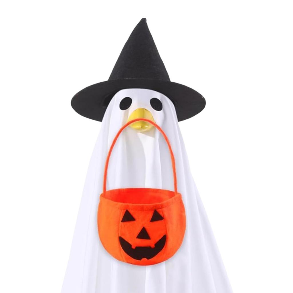 Halloween Goose Outfit Vibrant Halloween Ghost Porch Goose Outfit Halloween Goose Shirt Decor for Outdoor Patio Yard Lawn Decor