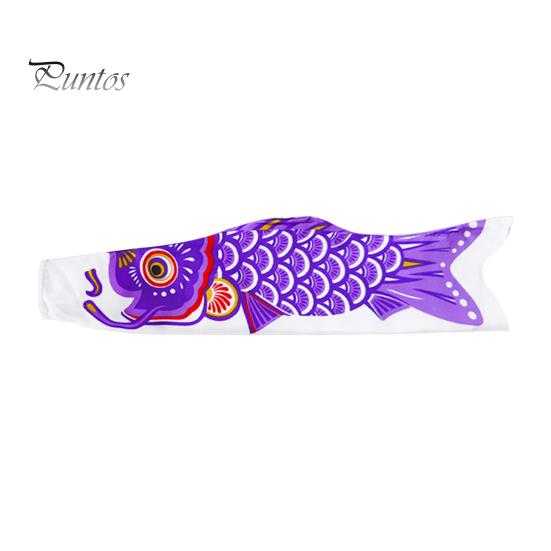 

Риба Windsock Японський короп Streamer Прапор Koinobori Wind Sock Відкритий висить банер Декорація для садового подвір я фіолетовий