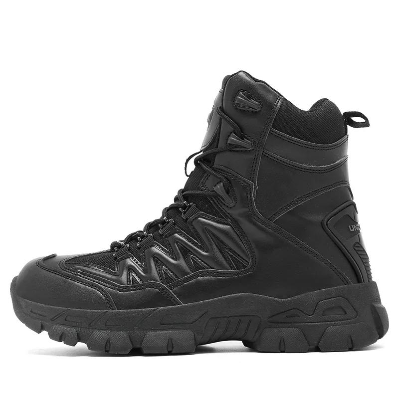 New Men Hunting Hiking Shoes Desert Waterproof Tactical Boots High Quality Ankle Unisex Lace Up Army Boot Brand Climbing Shoes