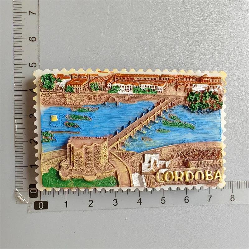 Spain Refrigerator Magnets Tourist Souvenir Cordoba Barcelona Mallorca Sevilla Cantabria Travel Gifts Magnetic Fridge Stickers