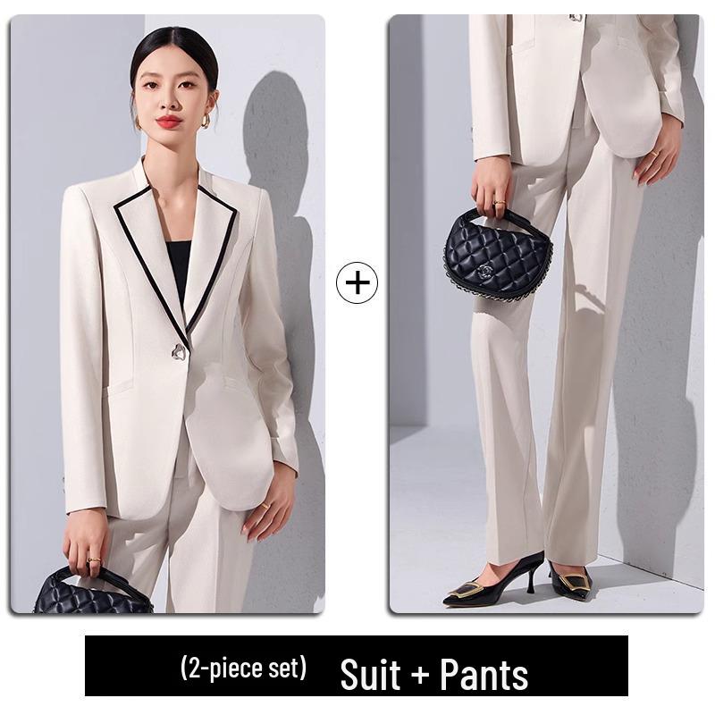 High-End Women's Slim Fit Blazer Suit Set for Spring & Autumn