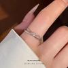 Cui Yan S925 Sterling Silver Korean Knot Ring - Women's Simple Versatile Open Index Finger Jewelry