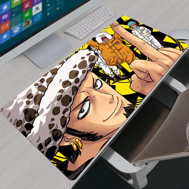 Gaming Mouse Pad Gamer Home Computer Mousepad One Piece Trafalgar D Water Law Keyboard Pad Carpet Nonslip Office Mouse Mats