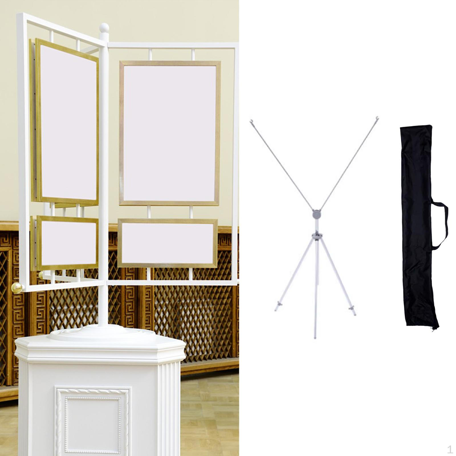 

Регулируемая напольная устойчивая подставка для плакатов, держатель для плакатов, X-баннер для торговых центров Silver Rod