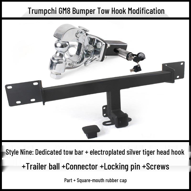 Trumpchi GM8 Tow Hook Bracket: Modified Trailer Hitch, Rear Tow Hook, Decoupling for RV.