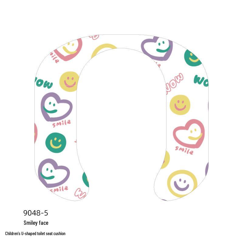 Children's Cartoon Self-Adhesive Washable Toilet Seat Cushion Pad